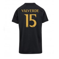Real Madrid Federico Valverde #15 Tredjedrakt Dame 2023-24 Kortermet